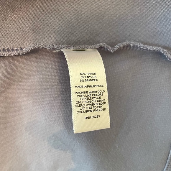 Express Periwinkle Purple Tie Front Short Sleeve Tee Size Medium - Picture 3 of 4